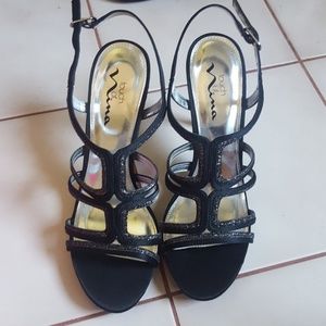 Black Sparkly Heels//OBO